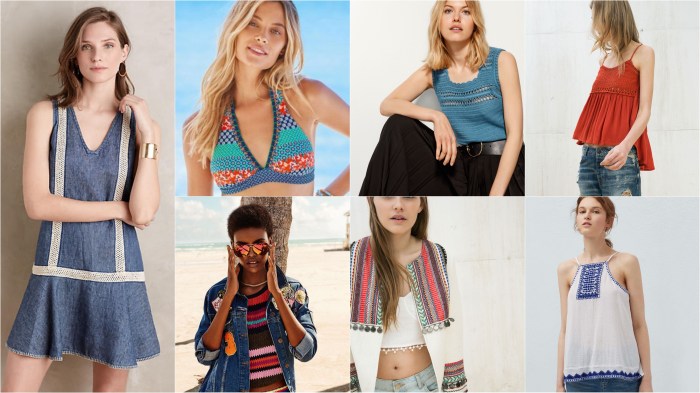 Anthropologie, Next, Massimo Dutti, Bershka, Topshop, Bershka, Mango