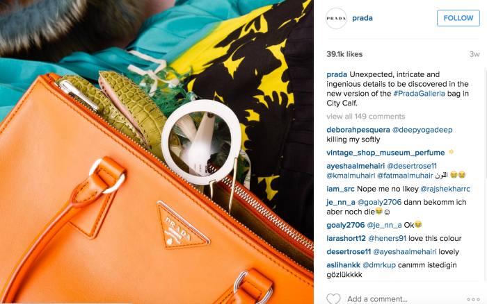 Prada Instagram