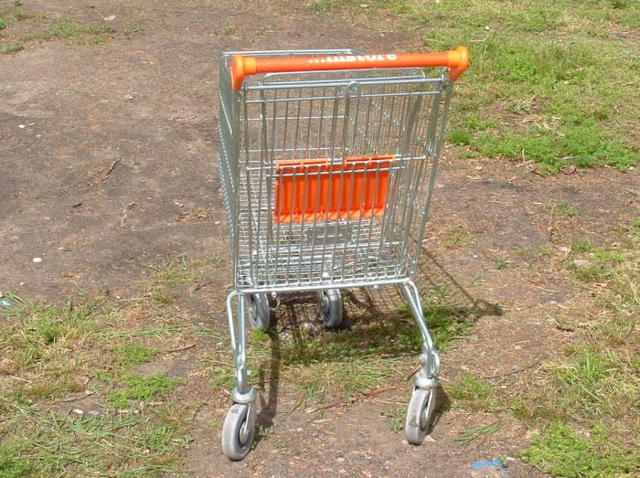 Abandoned shopping trolley