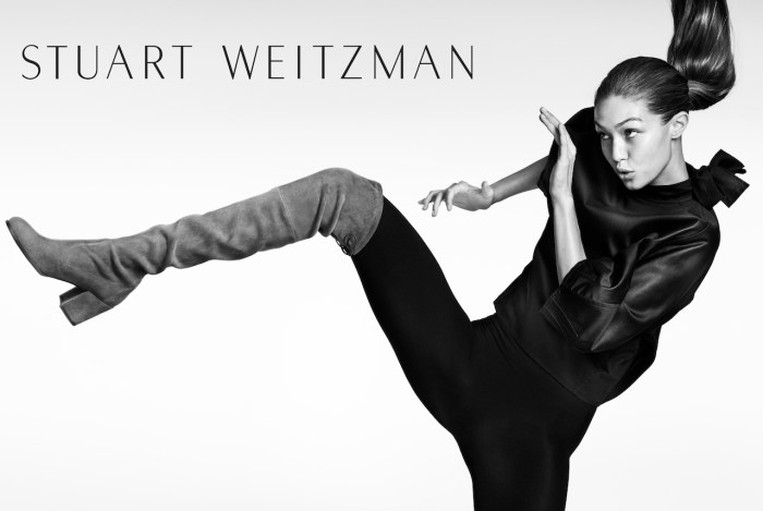 Gigi Hadid for Stuart Weitzman AW16 by Mario Testino
