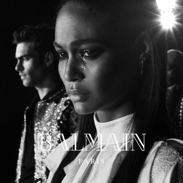 Joan Smalls for Balmain AW16 campaign