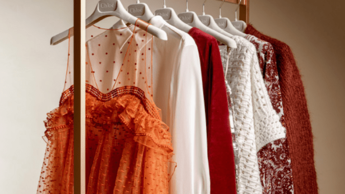 Store rail. Picture courtesy My Theresa/Chloe