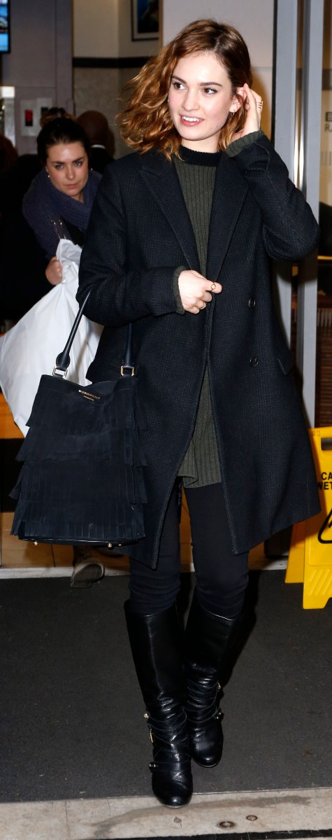 Lily James, Burberry