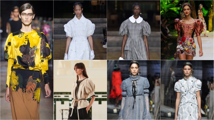 Dries Van Noten, Simon Rocha, Simon Rocha, Dolce & Gabbana, Christophe Lemaire, Erdem, Erdem SS17