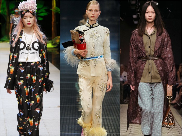 Dolce & Gabbana, Prada and Burberry