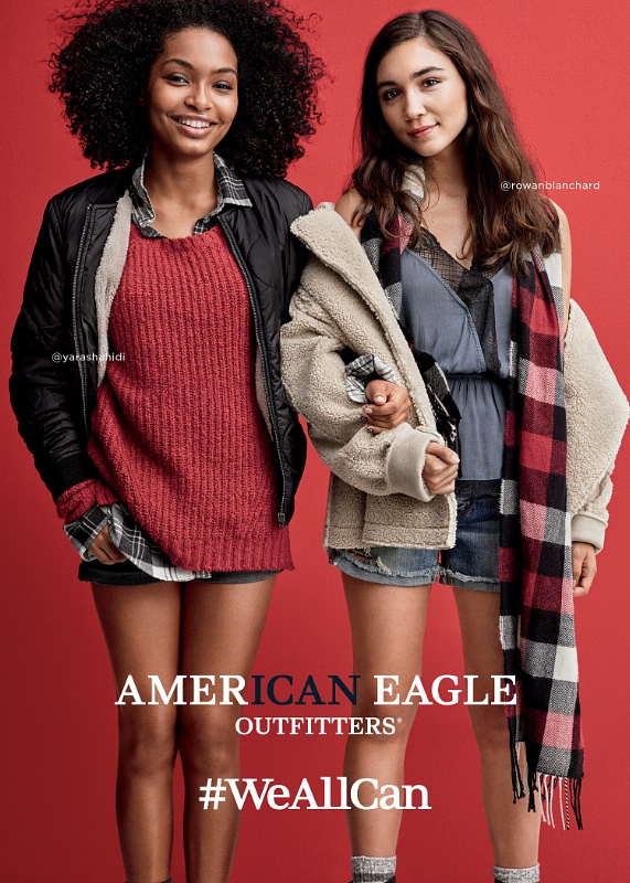 Rowan Blanchard and Yara Shahidi for American Eagle Outfitters #Weallcan
