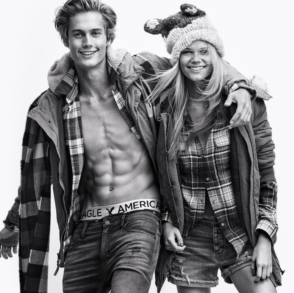 Neels Visser and Kendall Visser for American Eagle Outfitters #Weallcan