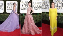 Hailee Steinfeld in Vera Wang, Lily Collins in Zuhair Murad, Natalie Portman in Prada
