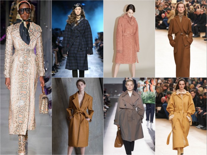 Clockwise from left: Gucci, Dior, Carven, Nina Ricci, Nina Ricci, Dries Van Noten, Vika Gazinskaya AW17