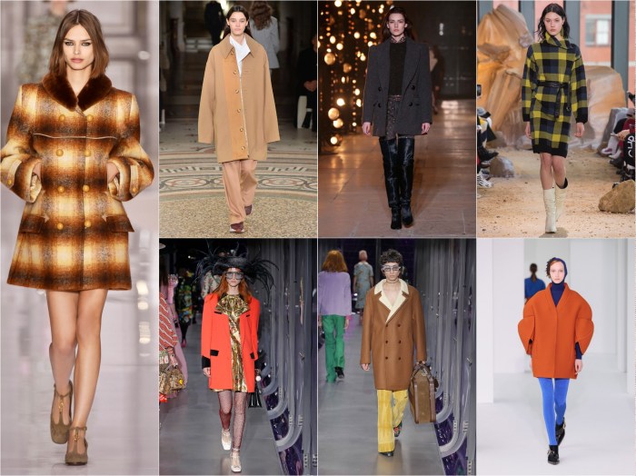 Clockwise from left: Chloé, Stella McCartney, Isabel Marant, Lacoste, Delpozo, Gucci, Gucci AW17