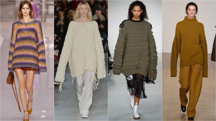 L to r: Chloé, Joseph, Ports 1961, Pringle of Scotland